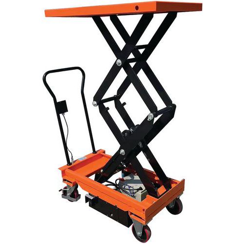 Electric Mobile Scissor Lift Table - 300kg Capacity - 1600mm Height