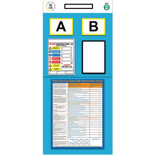 Rack Assessment Shadow Boards For Rack Ends - Double Aisles - Modulean