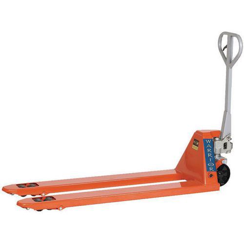 Hand Pallet Truck - Long Forks - Heavy Duty 2000kg Capacity - Warrior