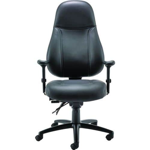 Heavy Duty Leather Executive Office Chair - Adur - Office Furniture