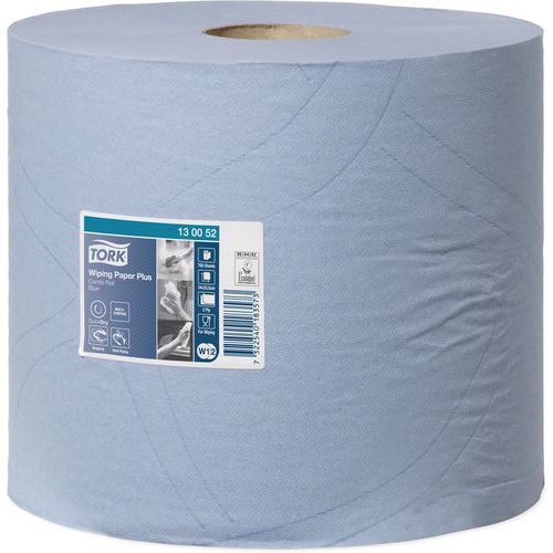 Tork Wiping Paper Plus - White/Blue for Cleaning and Maintenance