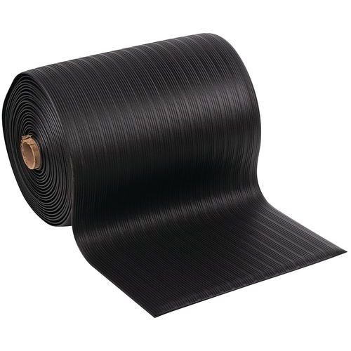 Anti-fatigue ergonomic mat - Ribbed surface - Per roll - Manutan Expert