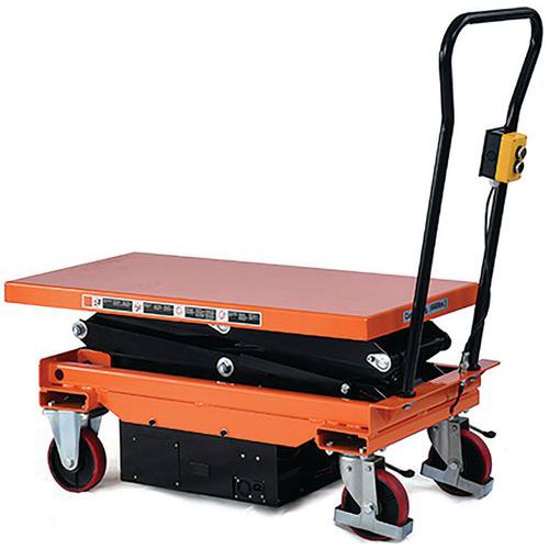 Electric Mobile Scissor Lift Table - 300kg Capacity - 1600mm Height