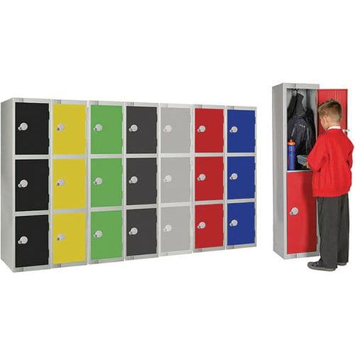 Primary School Storage Lockers - 1 To 3 Door - Antibacterial - Elite