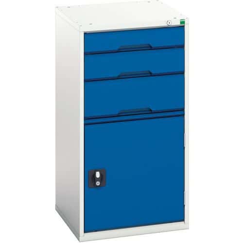 Bott Verso 1 Shelf Multi-Drawer Combined Metal Tool Cabinet 1000x525mm