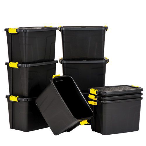 Strata Storage Boxes- 60L - Pack of 10 - Rapid Racking