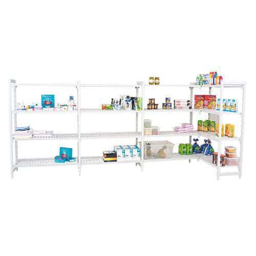 Cambro shelving with 4 ventilated shelves 1800h x 1200w - rapid racking