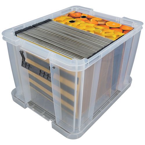 Clear 36 Litre Manutan Box - Rapid Racking